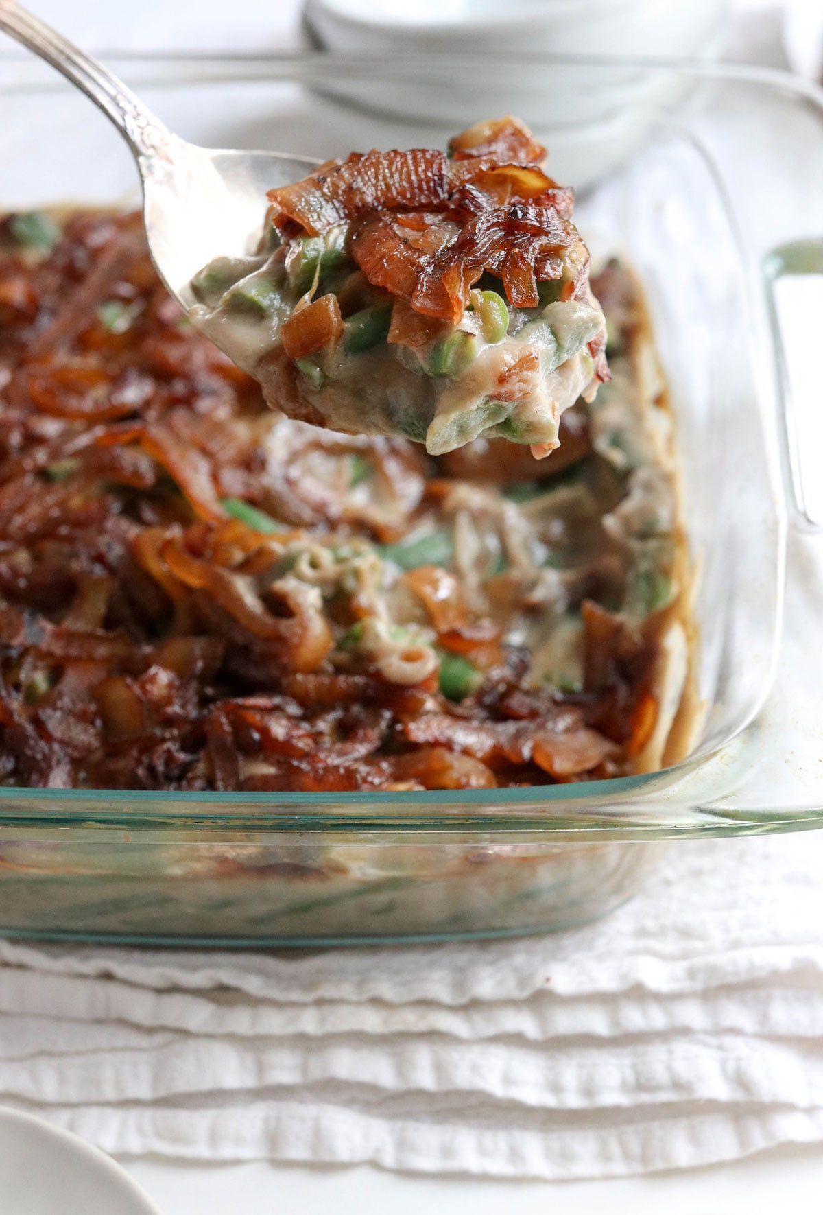 Creamy Vegan Paleo Green Bean Casserole: No Cream Soup, No Guilt